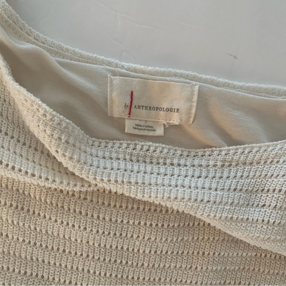 Anthropologie Crochet Style Lined Dress - Picture 6 of 7